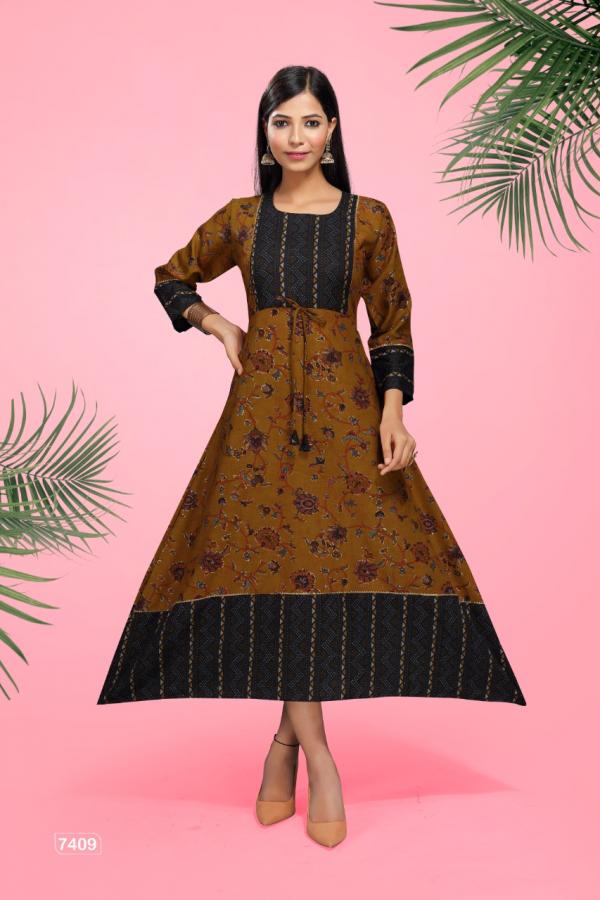 Mamta Rayon Designer Flair Kurti 